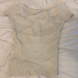 Ribbed Off-Shoulder Top